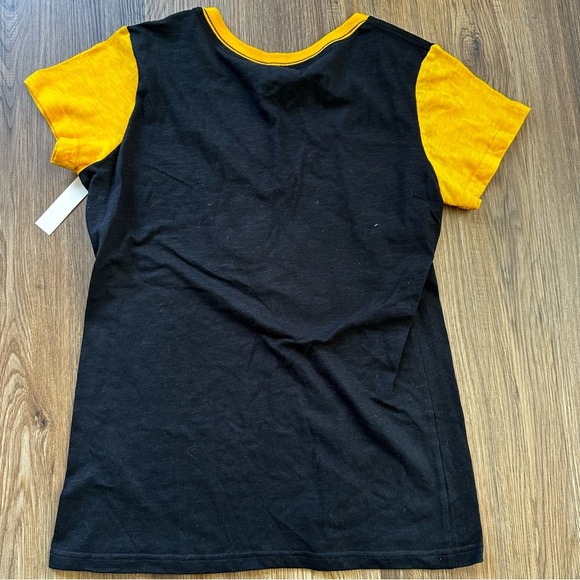 G-III 4Her Carl Banks Womens Medium Pittsburgh Pirates Black Top Shirt V-Neck - Picture 5 of 8